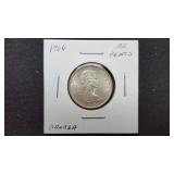 1966  25 Cents Elizabeth II From Canada 80% Silver