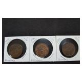1906, 1916 & 1920 5 Ore From Denmark