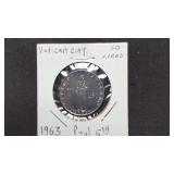 1963  50 Lire Fron Vatican City