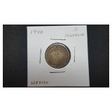 1940  5 Centavos From Mexico