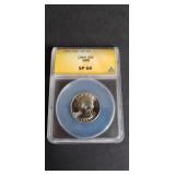1965 SMS Washington Quarter ANACS SP68