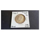 1966 P Kennedy Half Dollar High Grade 40% Silver
