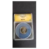 1955 D/S Jefferson Nickel ANACS MS65 OMM-11