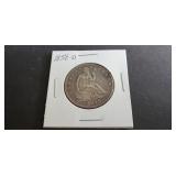 1858 O Seated Liberty Half Dollar