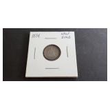 1854 Half Dime