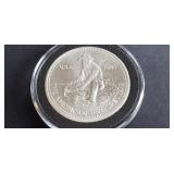 1985 The American Prospector 1 OZ .999 Silver