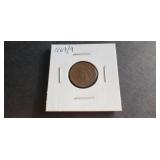 1869/9 Indian Head Cent RARE KEY DATE