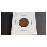 1909 S Indian Head Cent RARE KEY DATE 309,000 Mint