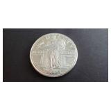 Standing Liberty Quarter Style 1 OZ .999 Silver Ro