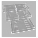 Qty: 19  Large A Frame Acrylic Trays