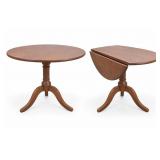 Qty:3  Drop Leaf Walnut Table