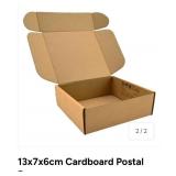 13 x 7 x 6  Cardboard Postal Boxes