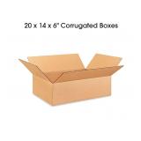 20 x 14 x 6" Corrugated Boxes