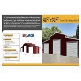 Lot 180 Triple Garage Metal Shed