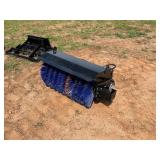 Lot 199  Mini Skid Steer Angle Sweeper