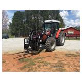 Lot 233  Massey Ferguson 596 Tractor W/385 Koyker Loader