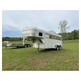 Lot 236 16ft Stock Trailer w/Dressing Room 
