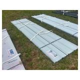 Lot 101 12ft White Metal Roof Panels