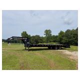 Lot 442 PJ Goose Neck Flatbed Trailer 