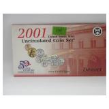 2001 Denver uncirculated coin set