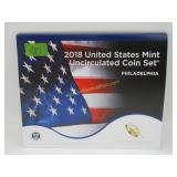 2018 Philedelphia US mint uncirculated coin set