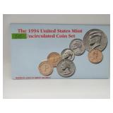 1994 US Mint Uncirculated Coin Set with D and P