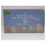 1991  United States Mint Uncirculated Coin Set