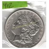 Morgan Silver Dollar 1900-P