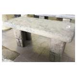 3 pc fabricated stone bench