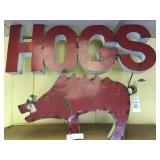 Metal Hogs Sign