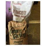 3/4 full Vermiculite, full Rye Grass Seed