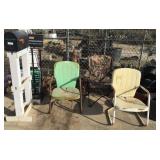 mailbox display,metal chairs, bag chair,signs