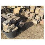 2 pallets & 3 tubs landscape stone