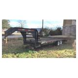 20 ft Gooseneck flatbed w 5 ft dovetail  7' 10' W