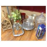 Wine Holder, Tall glass dispenser & misc.
