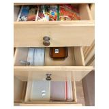 Cookbooks, glass baking pans, & plastics