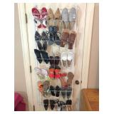 shoes & shoe rack on door