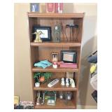 Bookshelf 28x11x71.5 H & contents