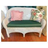 Wicker love seat