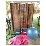 screen, table, ice chest & misc. outdoor items