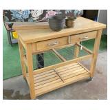 roll-a-round cart & contents 39x20x36 H
