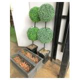 artificial bushes & planters