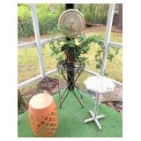 plant stands & thermometer