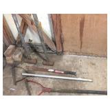 sledge hammers, slingblade & machete