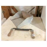 Draw Knife & aluminum dust pan