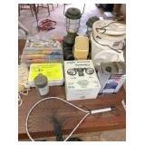 assorted fishing supplies