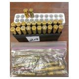 22-308 rifle shells & assorted rifle shells