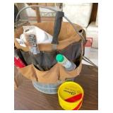 tool caddy bucket & car wax