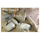 truck bed tent, air mattres,sleep bag, car cover,