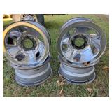 4 Ford 5 hole chrome rims